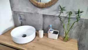 baño organizado